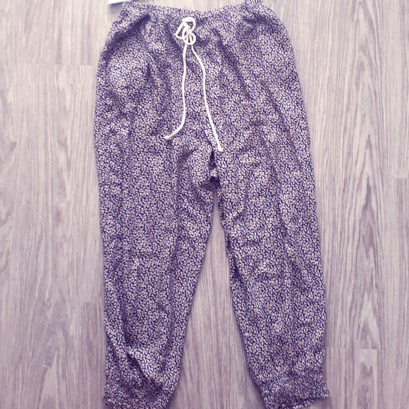 aerie Pants - Aerie Printed Harem Style Joggers
